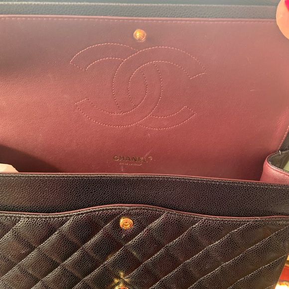 Classic Caviar black Chanel jumbo double flap bag‎ - Picture 5 of 16